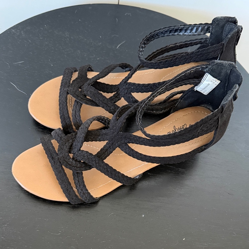 Dexflex Comfort Black Braided Sandals